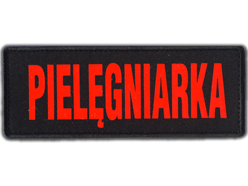 

Emblemat Pielęgniarka Fluo na rzepie 13 x 5 cm