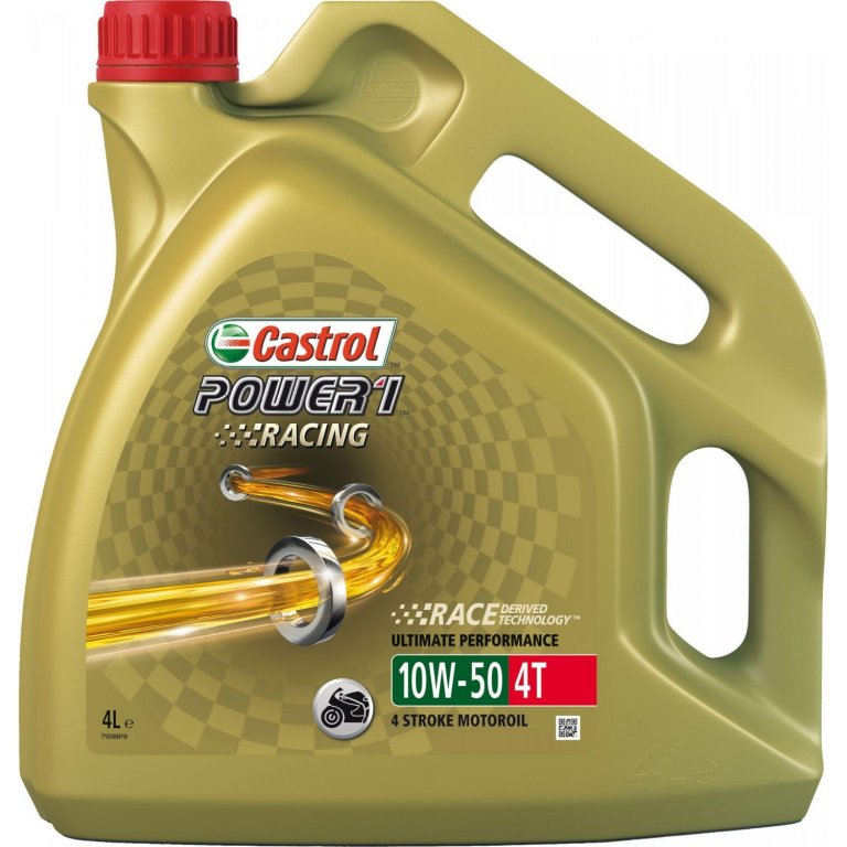 15048E - CASTROL POWER1 RACING 4T 10W50 4 ЛИТРА