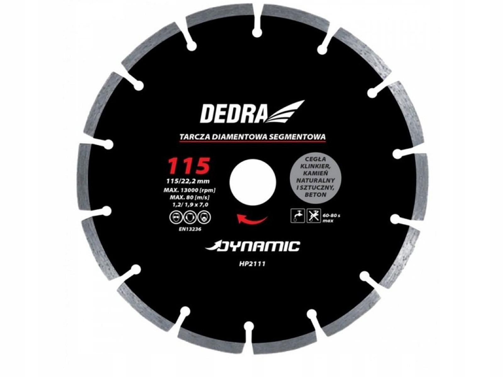 

Dedra Tarcza diamentowa Dynamic 110x22,2 HP2110