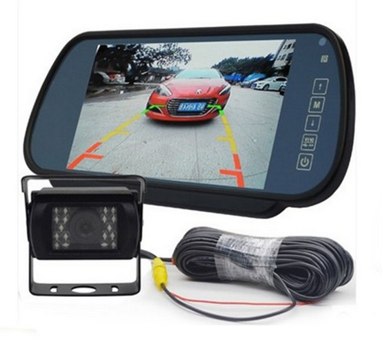 МОНІТОР В ДЗЕРКАЛІ 7 ' + КАМЕРА ЗАДНЬОГО ВИДУ BUS 18IR