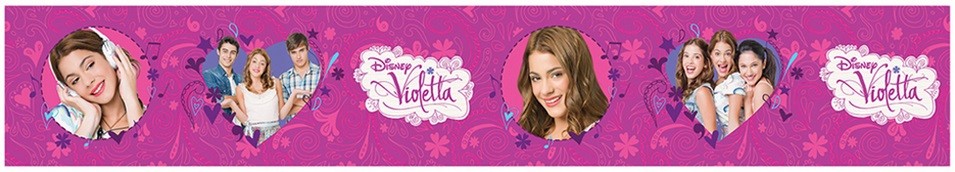 VIOLETTA VIOLETA DISNEY TAPETA PASEK OZDOBN BORDER Marka inna