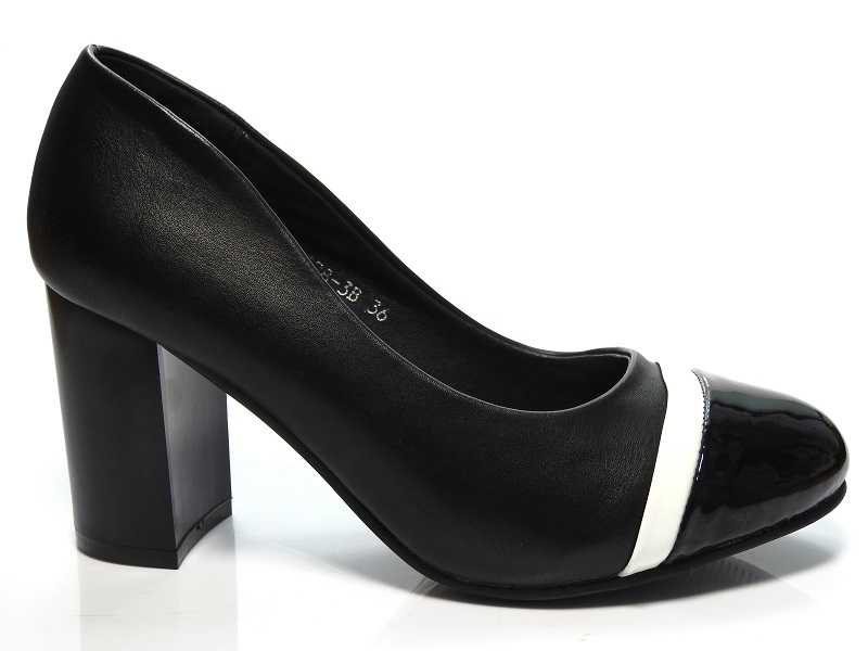 

Hit Cenowy !! Czółenka Na Słupku 15283 Black/black