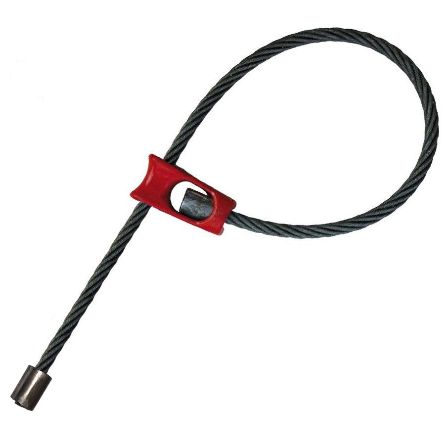 Trhací lano s niplem 12 mm x 4,0 m 10,2 t elastické.
