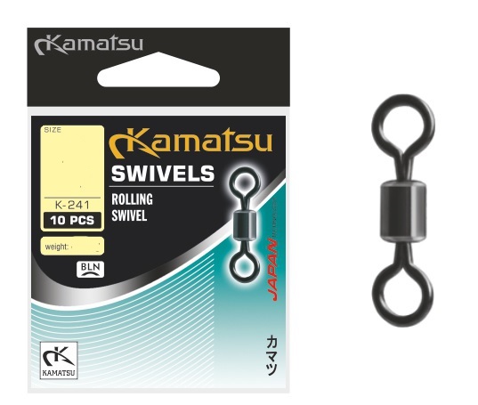 

Krętliki rolowane Kamatsu Swivels K-241 rozmiar 12