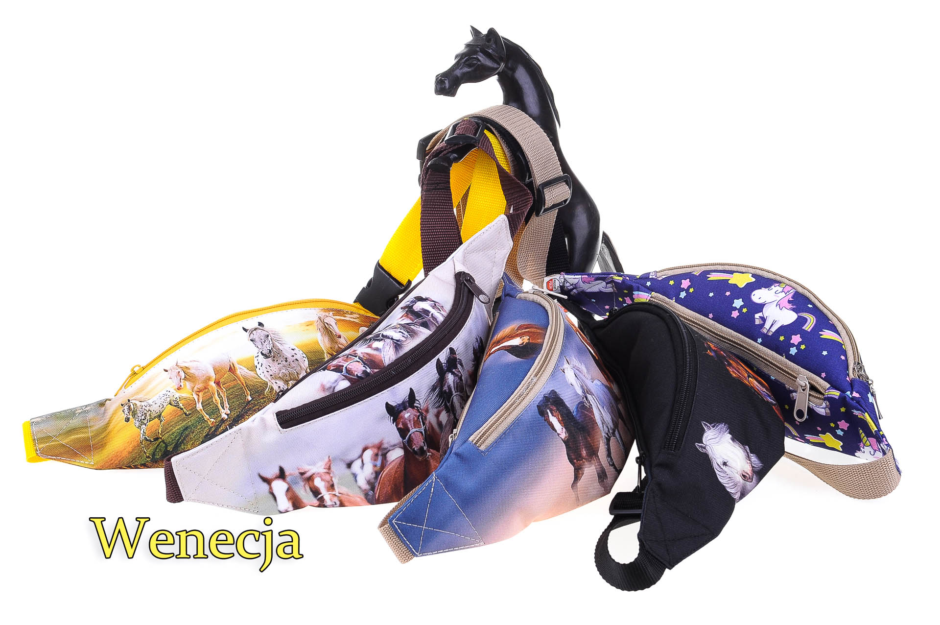 SASZETKA NERKA SADO KONI NA PIENIĄDZE I DROBIAZGI Materiał dominujący codura