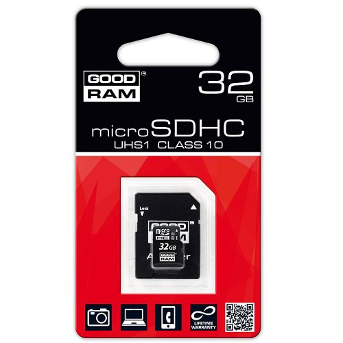 

Karta Sd do radia telefonu GoodRam MicroSD 32GB