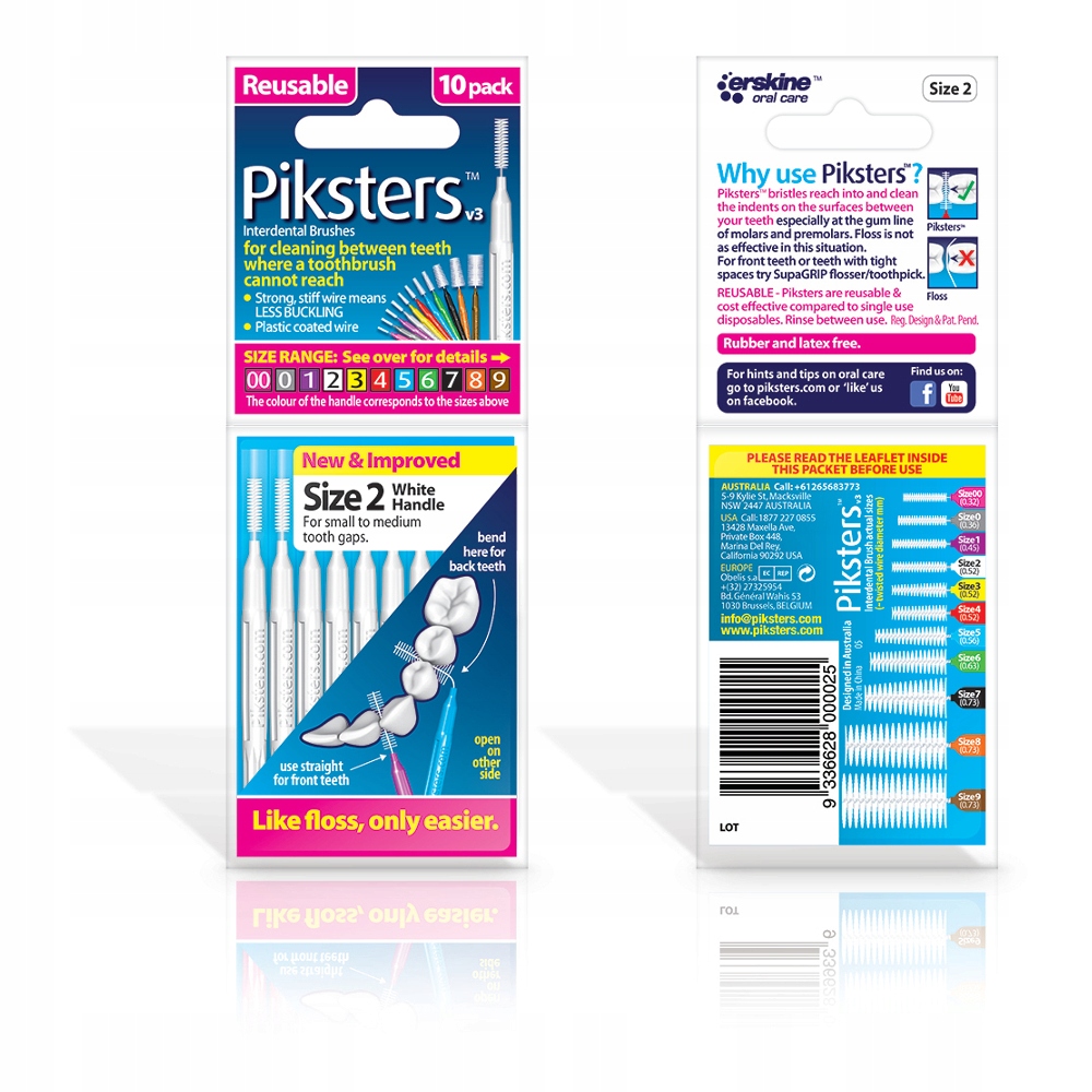 

Piksters Regular szcz. międzyzębowe 10szt Size2