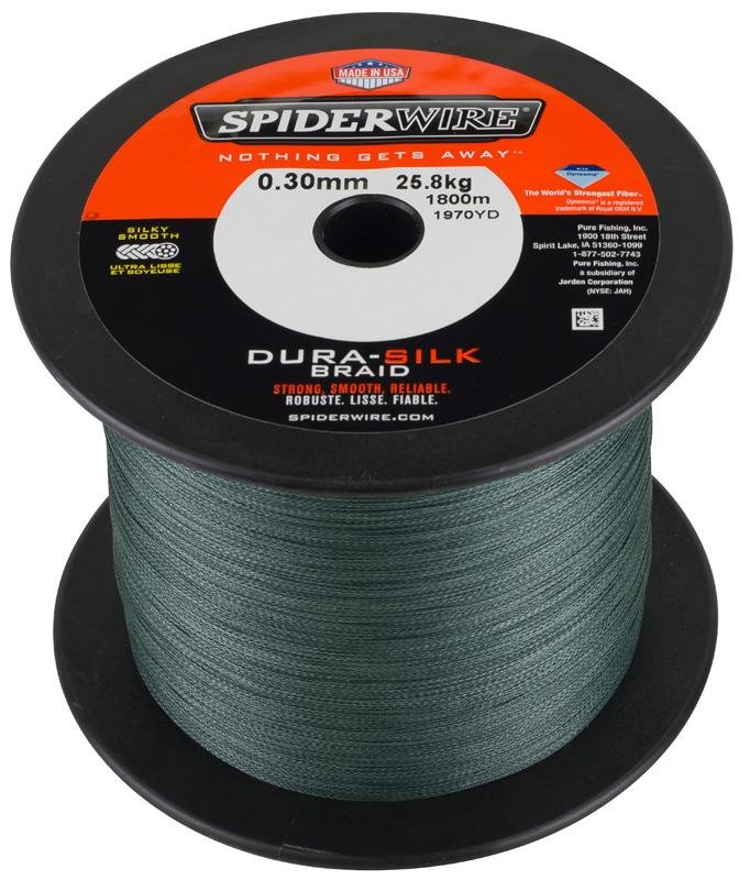 Akce Spiderwire Dura Silk Dark Green 0,14 mm 1800 m