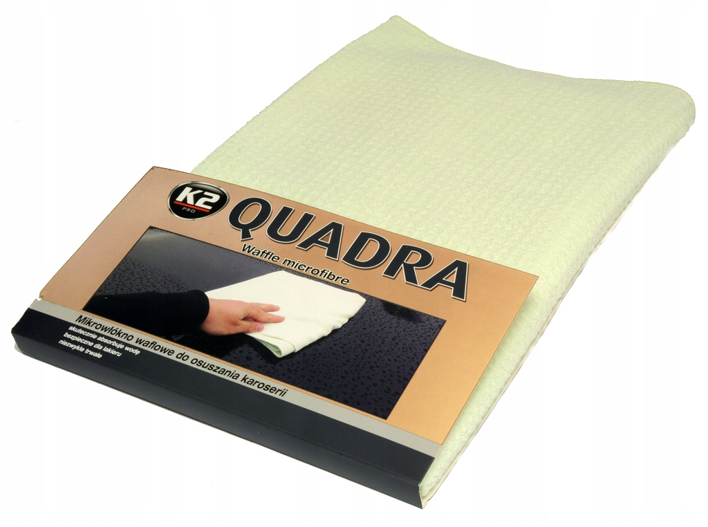 K2 Quadra Mikrowłókno waflowe do osuszania 60x90cm
