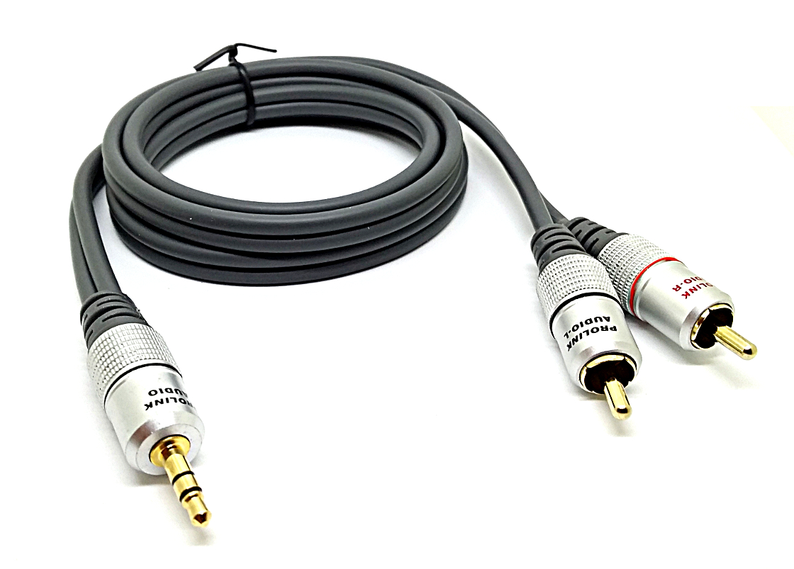 

Przyłącze kabel Chinch 2 Rca Jack 3.5mm Prolink 3m