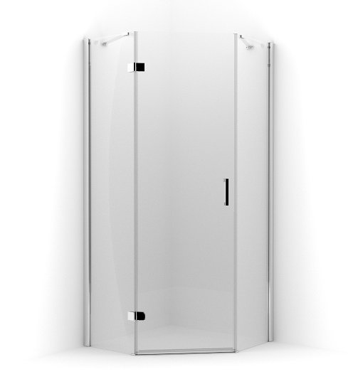 Besco Kabina Viva Chrom 90x90x195 lewa pięciokątna uchylna