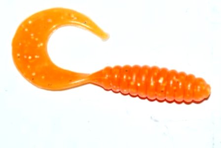 

Manns Twister 40mm (2szt) Pomarańczowy z brokatem