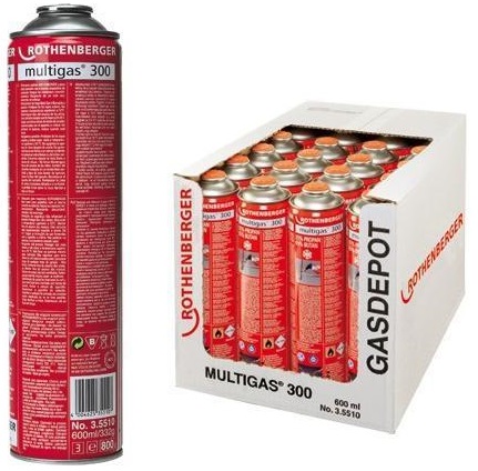 

Multigas 300 Rothenberger Butla z gazem 35510 Gaz