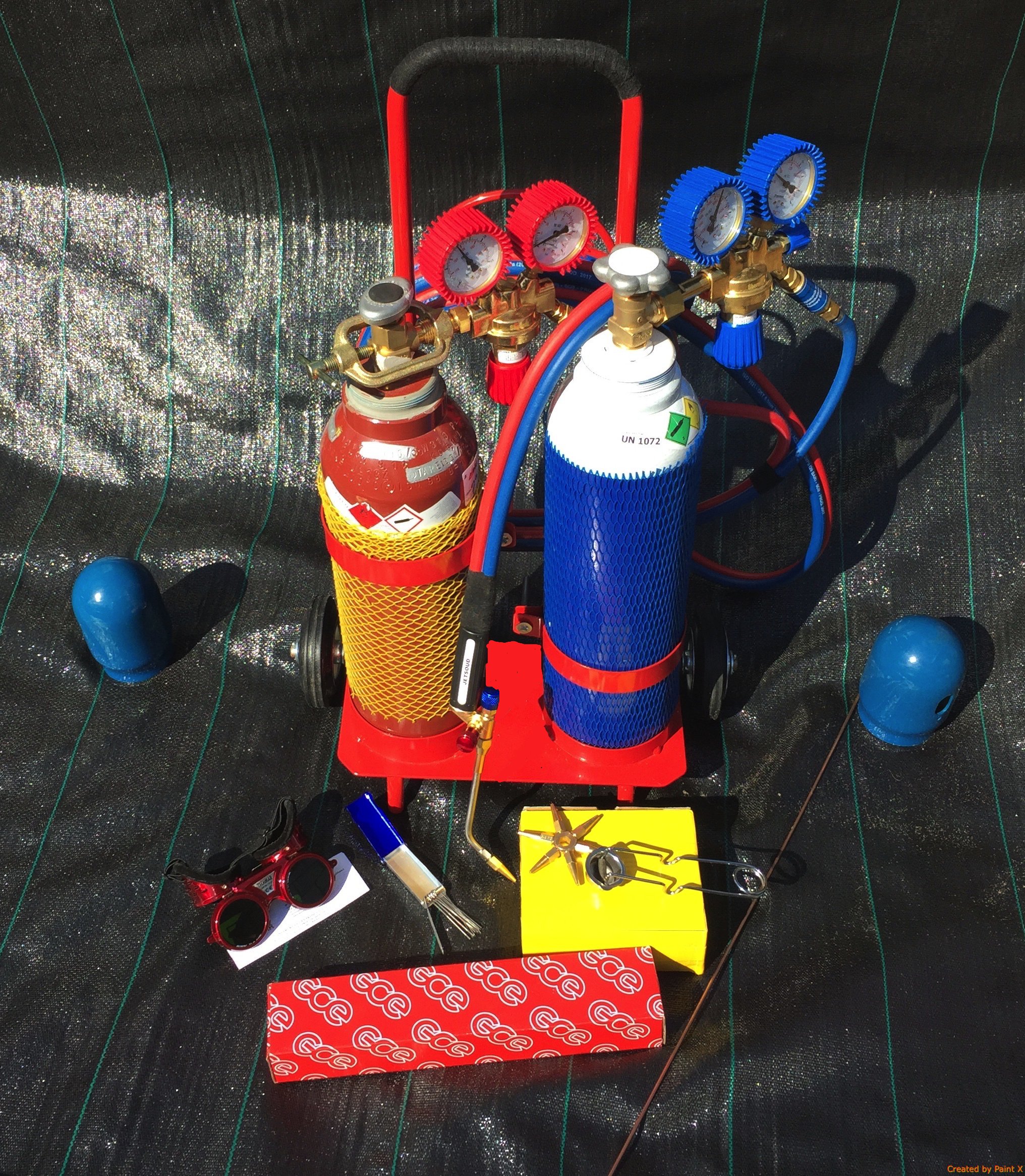 Набор сварочных горелок GCE кислород ацетилен Редукт