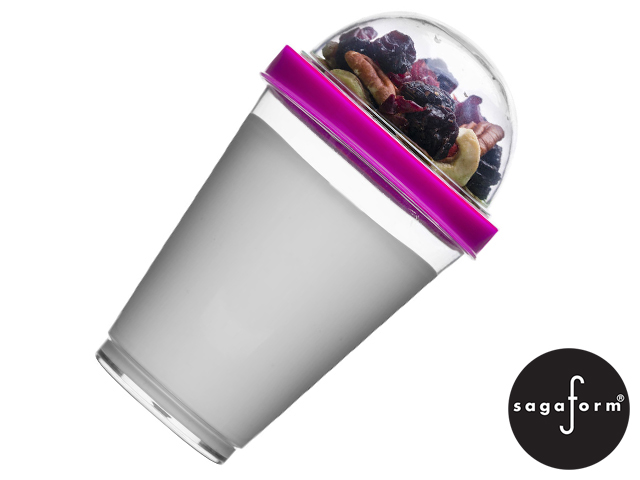 

Kubek do jogurtu i musli Fresh 300ml róż Sagaform
