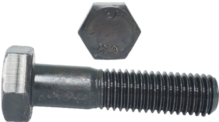 

M12x60 Śruby łeb 6-kątny 12.9 czarne Din 931 2szt
