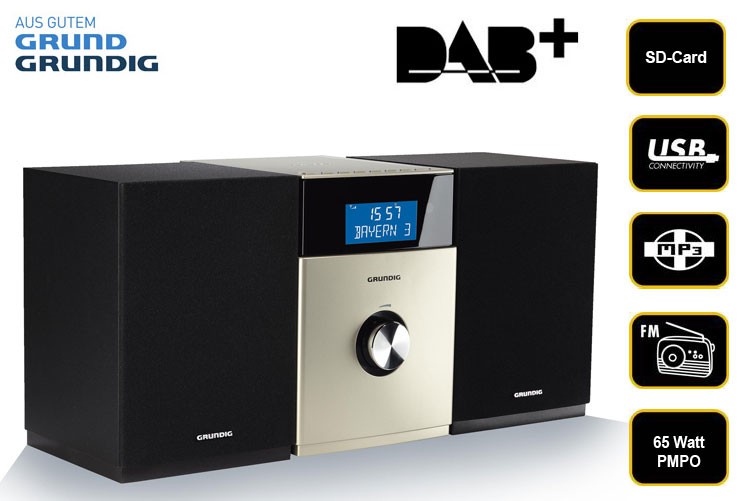 MINIWIEŻA GRUNDIG MS 530 DAB+ MP3 USB SD FM Kod producenta MS 530
