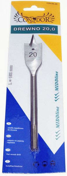 

Wiertło do drewna łopatkowe 24mm Condor