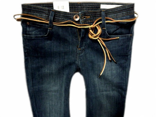 

Lee Scarlett Worn Blue Jeansy Rurki W28 L35
