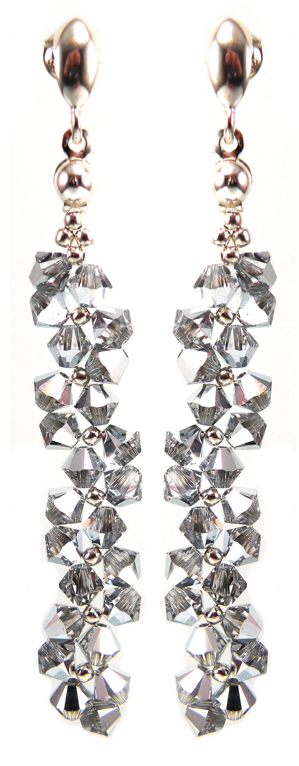 

Kolczyki z kryształów Swarovski srebrne długie