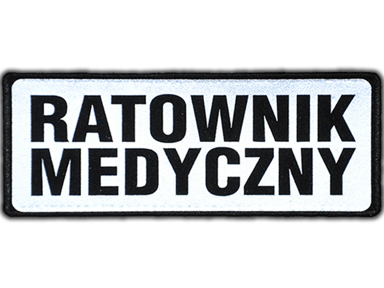 

Emblemat Ratownik Medyczny odblaskowy na rzepie