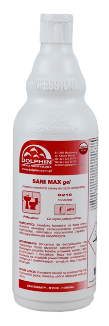 

Żel do mycia toalet, sanitariatów Dolphin Sani Max