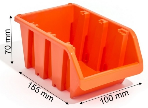 Zestaw pojemników kuwet magazynowych 30 sztuk + 2 x tablice Szerokość produktu 78 cm