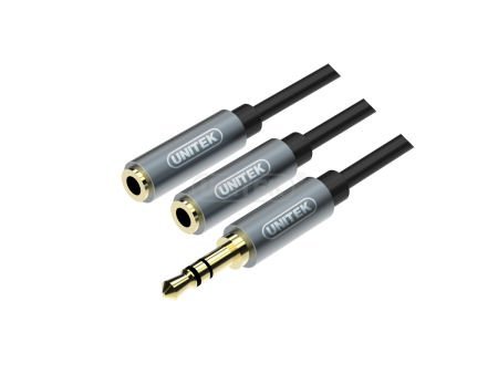 

rozdzielacz mini jack x2 Unitek Y-C956ABK