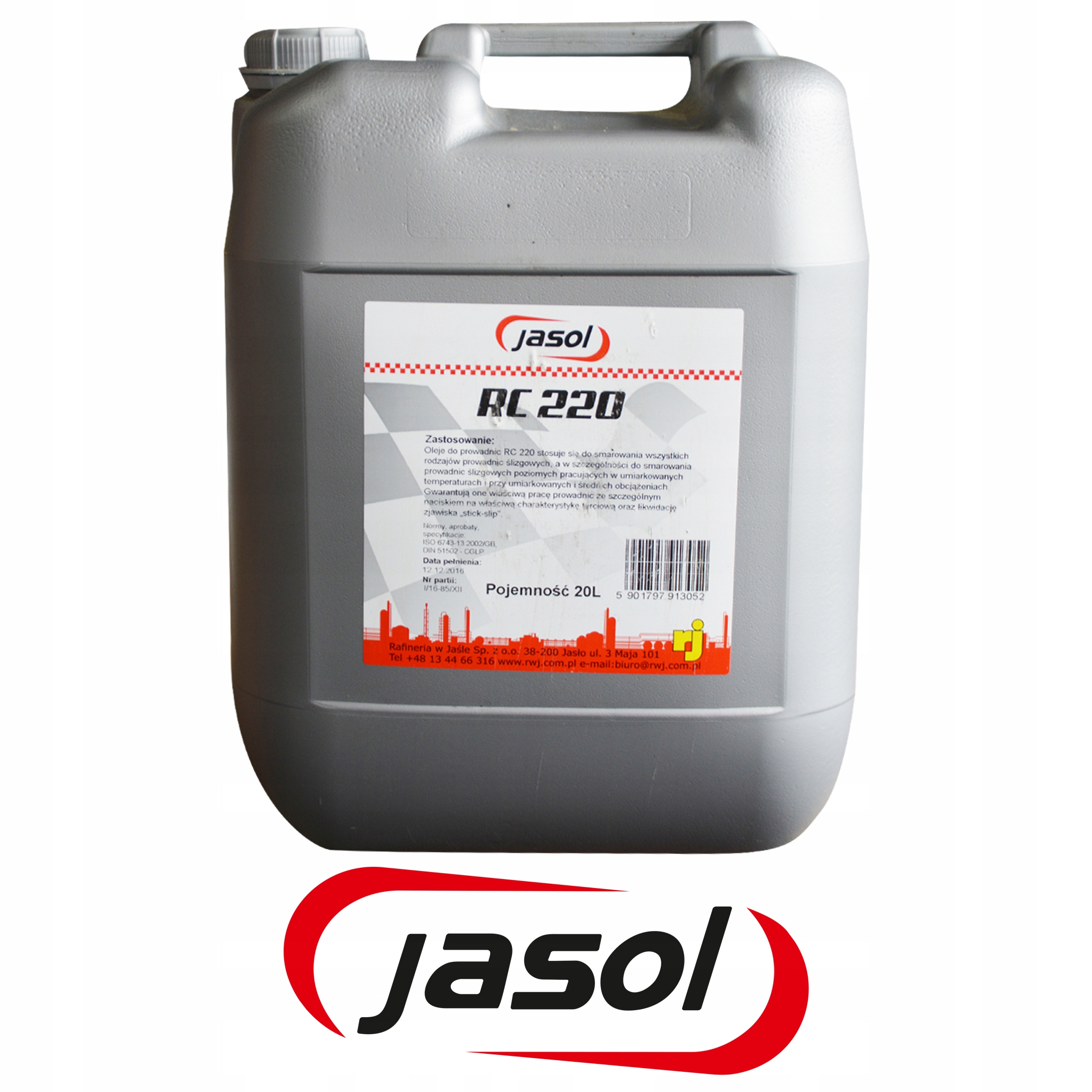 Olej Velol do Prowadnic JASOL RC 220 - - 20 L Producent Jasol