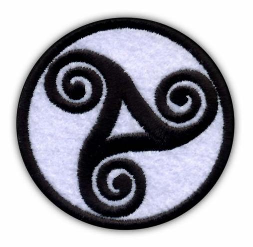 

Naszywka Celtycki Triskel Triskelion Haft