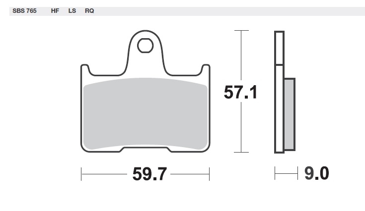 SBS KLOCKI TYŁ SUZUKI GSX-R 750 04-05 Producent SBS