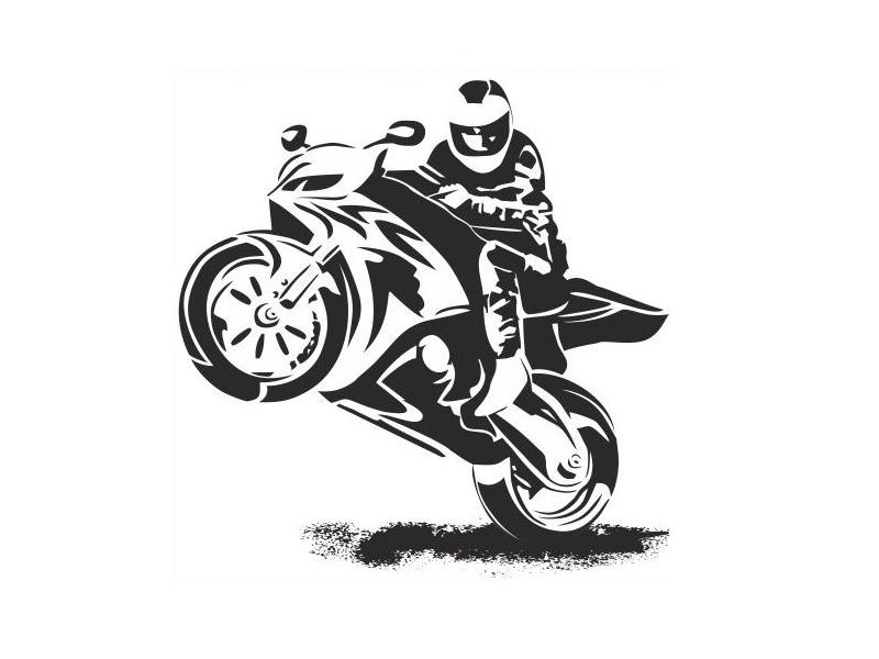 

Naklejka Nalepka Motor Motocykl Motocyklista