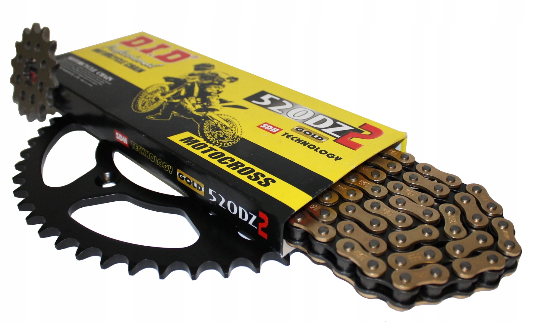 Pohonná sada Suzuki Rm 125 97-99r Ozubení Řetěz DiD S. Zesílený