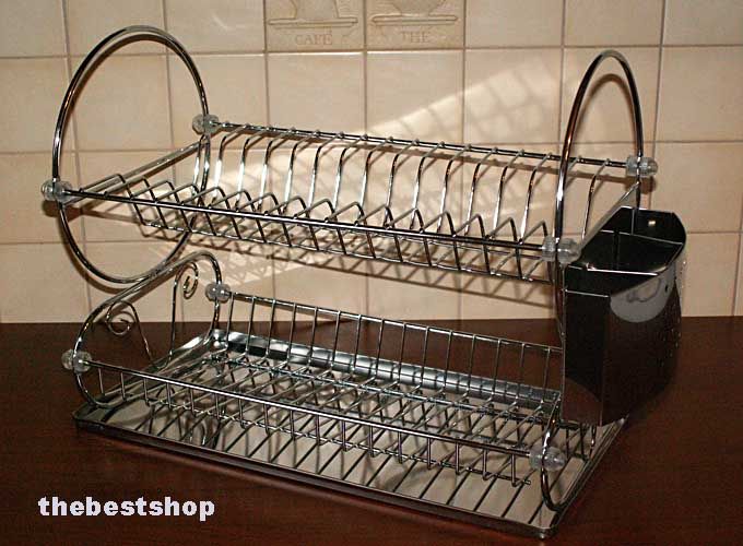 SUSZARKA DO NACZYŃ -chrom,stalowy ociekacz- Materiał wykonania metal