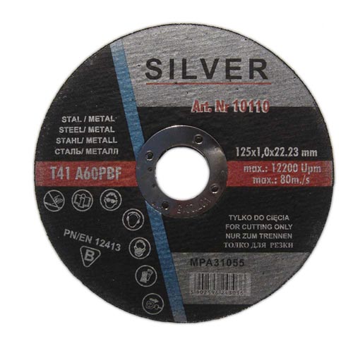 

Tarcze Tarcza do cięcia metalu Silver 125 x 1,0