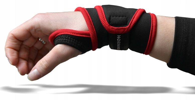 STABILIZATOR ŚCIĄGACZ OPASKA NADGARSTKA ELASTYCZ. Kolor dominujący czarny