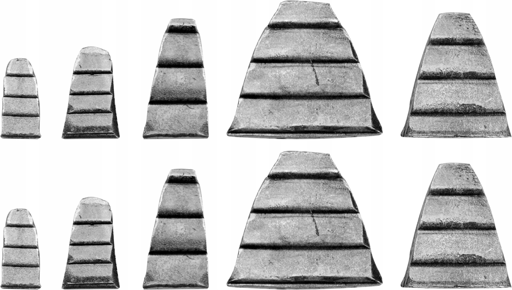 KLINY DO MŁOTKA MŁOTKÓW ZESTAW 10 SZT STAL