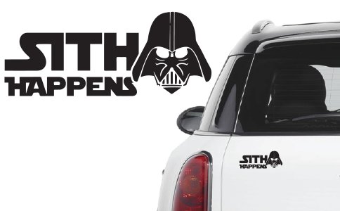

Naklejka na samochód Sith Happenes Star Wars