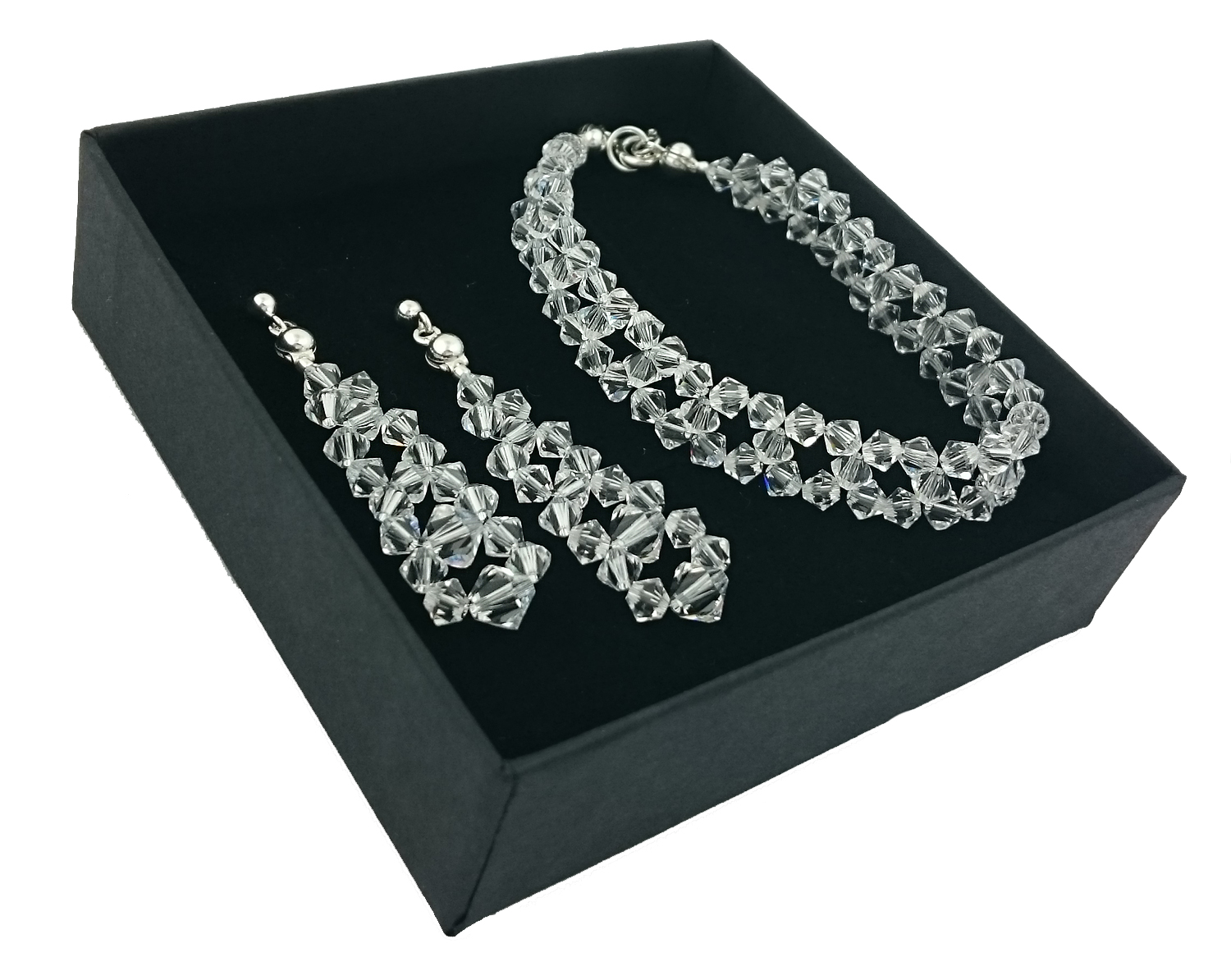 

Komplet z kryształów Swarovski wieczorowy 853