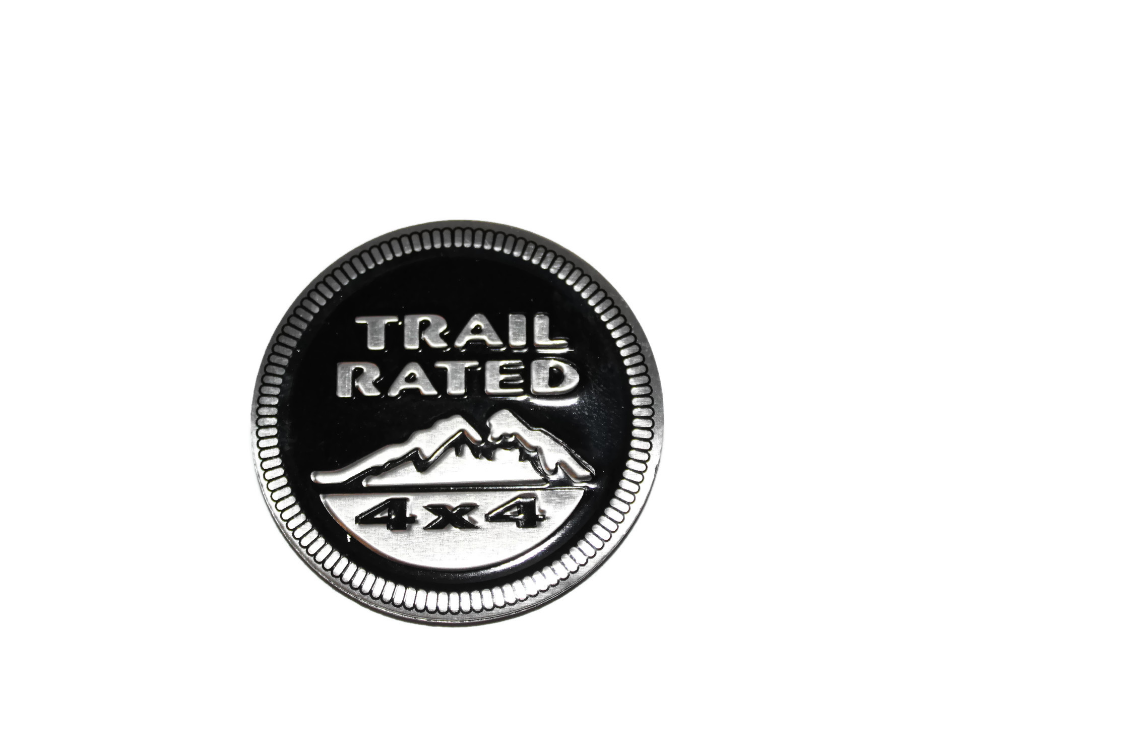 

Jeep Trail Rated 4X4 Emblemat Znaczek Aluminium