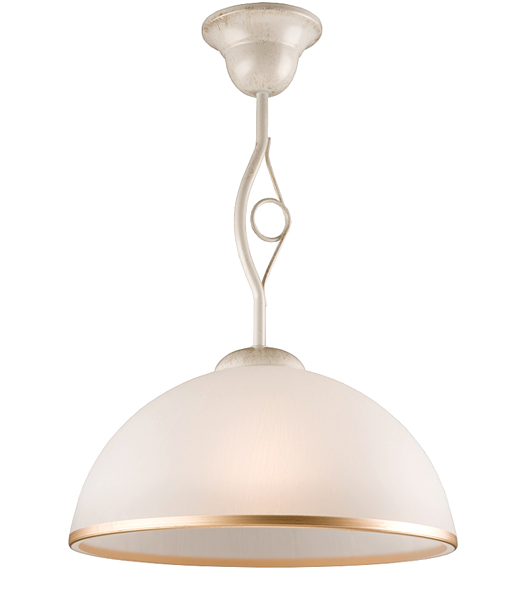 

1 Zwis Lampa Pojedyncza Retro II Biała Złota Metal