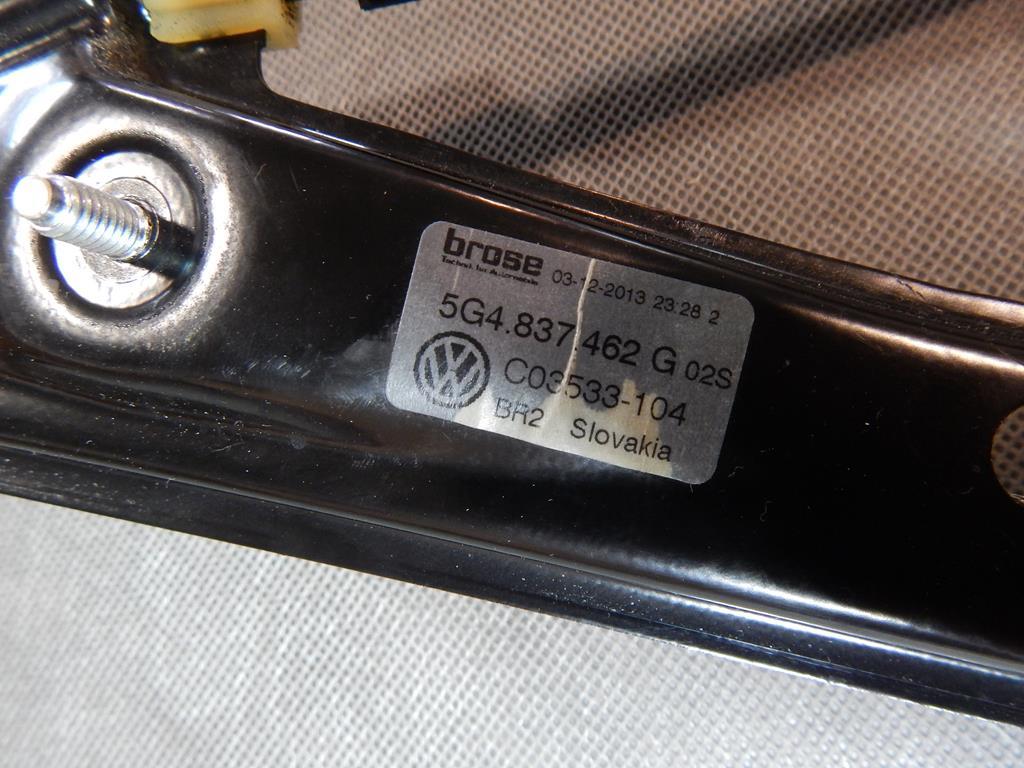 VW GOLF VII mechanism windows right front 5G4837462G