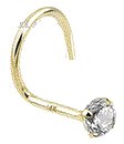 

Złoty Kolczyk Do Nosa 316 L Swarovski 0,8/7/2mm