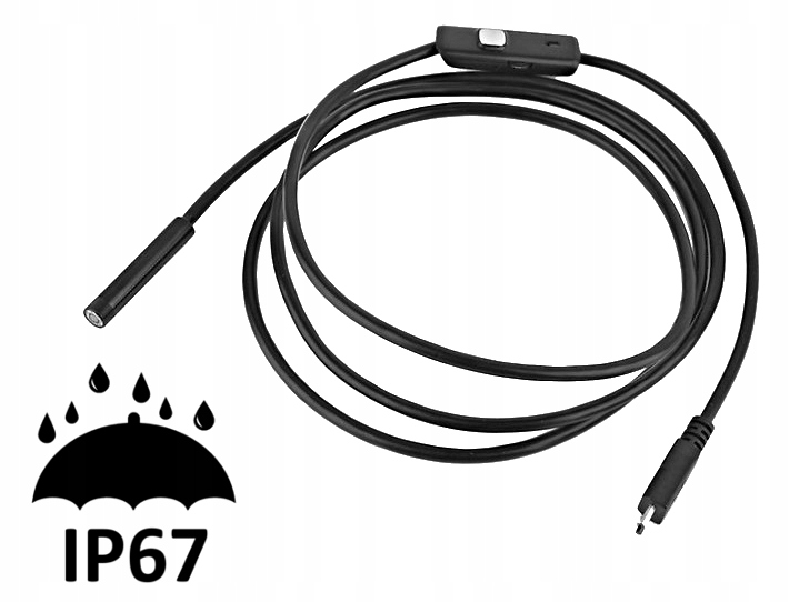 Эндоскоп 6 LED JPG AVI 30 кадров в секунду IP67 10m OTG код производителя kam_end.10m