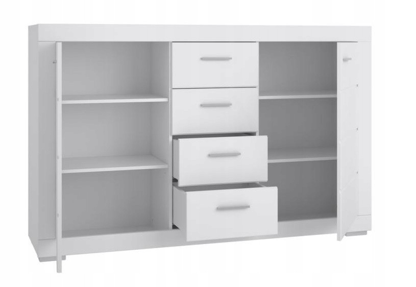 7DNI SNOW Komoda SNWK36 biała Szerokość mebla 171 cm