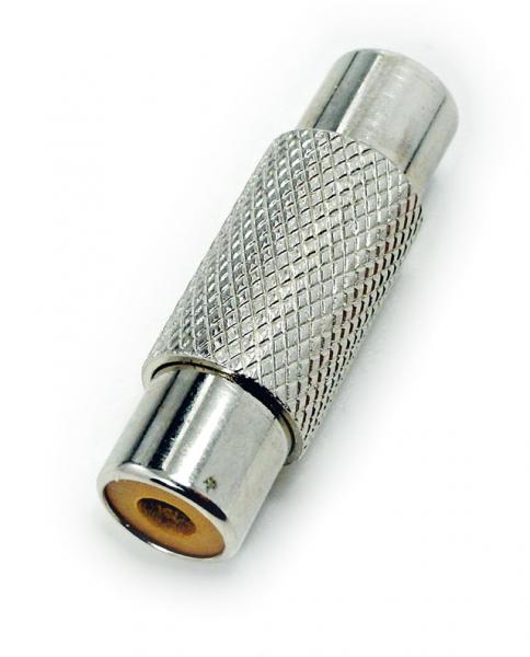 

łącznik beczka 1x gn Rca chinch metalowy