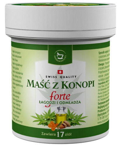 

Maść z Konopi Forte Szwajcarska Herbamedicus 125ml