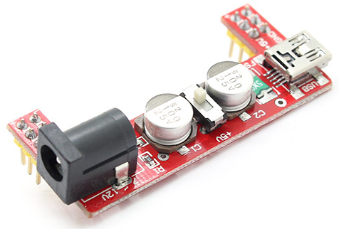 

MB102 moduł zasilający do płytek s. czerw _BTE-160