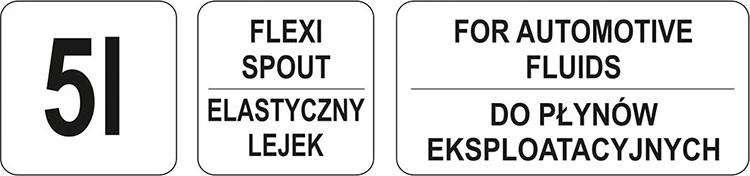 Nalewak Warsztatowy Konewka 5L Lejek YATO Kod producenta AongBenis