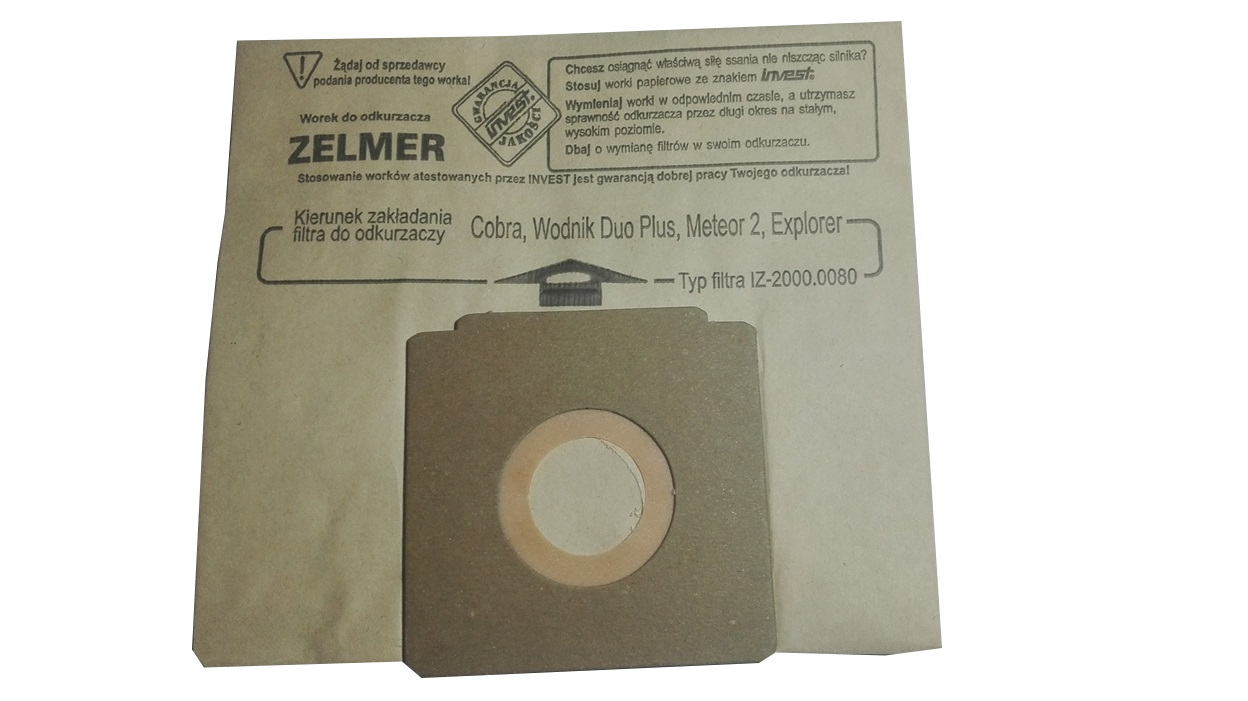 

Worki Zelmer Meteor 2,COBRA.WODNIK DUO-10+1+gratis